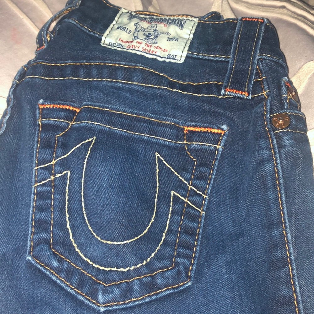 true religion straight leg skinny stretchy jeans